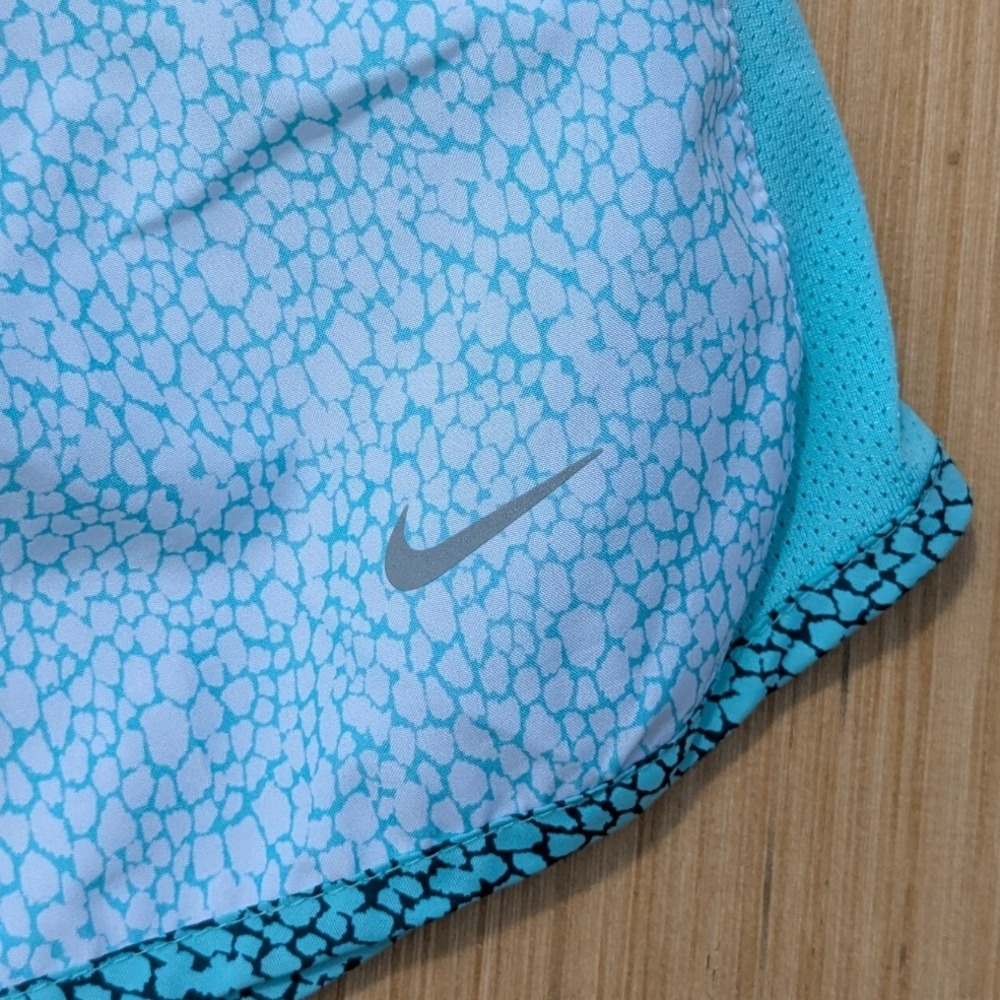 Nike Running Shorts Women's Large Blue White Athletic Workout Gym - Picture 7 of 7